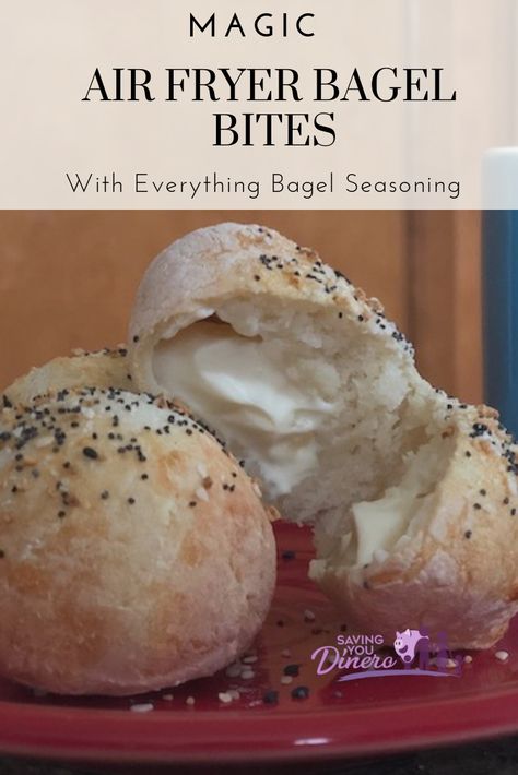 Quinoa Seasoning, Easy Bagel, Airfryer Breakfast, Nutella Recipes Easy, Everything Bagel Seasoning, Bagel Bites, Air Fryer Oven Recipes, Bagel Seasoning, Air Fry Recipes