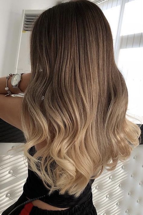 Brown To Blonde Ombre Hair, Ombre Hair Color For Brunettes, Balayage Straight, Balayage Straight Hair, Blonde Tips, Brown Ombre Hair, Ombre Hair Blonde, Hair Blond, Kadeřnické Trendy