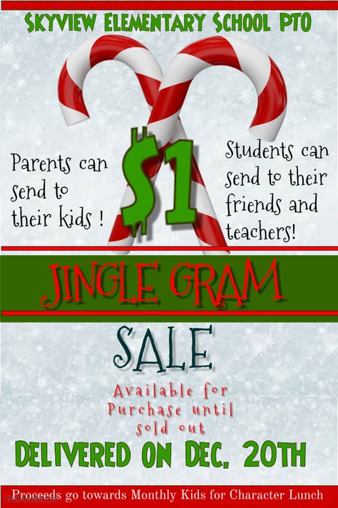 Holiday Grams Fundraiser, Pta Christmas Fundraising Ideas, Winter School Fundraising Ideas, Holiday Grams For School, Christmas School Fundraiser Ideas, Pta Fundraiser Ideas, Elementary Student Council Ideas, Holiday Fundraiser Ideas, Candygram Ideas