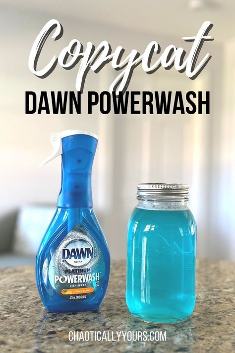 It's so easy to DIY Dawn Powerwash! Follow this simple recipe to make your own refills for this fantastic cleaning product! Homemade Dawn Powerwash Refill, Diy Dawn Power Wash Spray Recipe, Dawn Platinum Powerwash Diy, Homemade Dawn Powerwash, Dawn Spray Refill Diy, Dawn Powerwash Refill Diy Recipe, Homemade Dawn Powerwash Spray, How To Make Dawn Powerwash Refill, Diy Dawn Power Wash Spray Refill