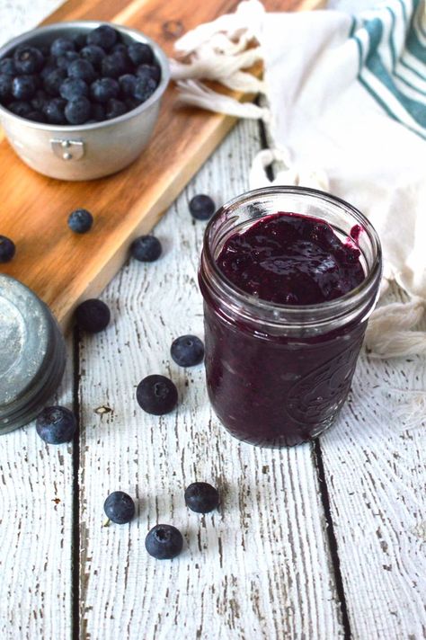 3 Ingredient Blueberry Chia Jam Paleo Jam, Blueberry Chia Jam, Easy Jam Recipe, Natural Nurturer, Chia Jam Recipe, Blueberry Jam Recipe, Easy Jam, Jam Recipes Homemade, Homemade Vanilla Ice Cream