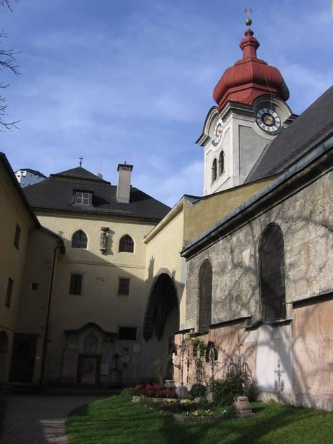 Nonnberg Abbey in Salzburg. Nonnberg Abbey, Music Sites, The Sound Of Music, Salzburg Austria, Music Design, Salzburg, Sound Of Music, Facades, Walking Tour