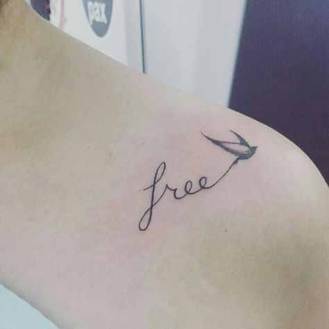 Survivor Tattoos, Freedom Tattoo, Tattoo Writing, Freedom Tattoos, Tiny Wrist Tattoos, Finally Free, Free Tattoo Designs, Compass Tattoo Design, Cute Small Tattoos