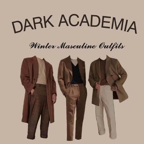 Dark Academia Mens Outfits, Dark Academia Outfit Men, Dark Academia Men, Academia Aesthetic Outfit Men, Create A Wardrobe, Academia Aesthetic Outfit, Dark Academia Outfits, Spiritual Fashion, Dark Academia Clothes