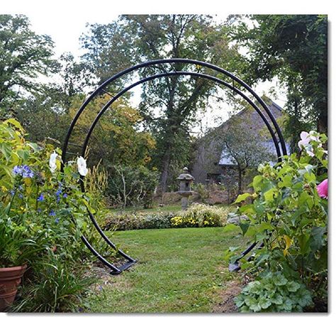 Amazon.com : 108" Moon GATE - 108" H x 120" W : Garden & Outdoor Gate Arch, Garden Gate Design, Moon Gate, Place Making, Garden Arbor, Garden Arches, Japanese Garden Design, Moon Garden, Garden Accents