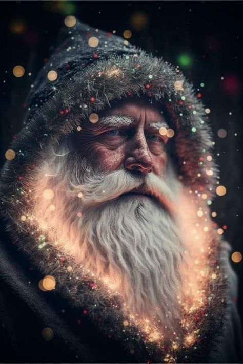 Santa Claus Pictures, Santa Paintings, Santa Claus Images, Christmas Image, Merry Christmas Gif, Santa Art, December Christmas, Merry Christmas Pictures, Santa Pictures