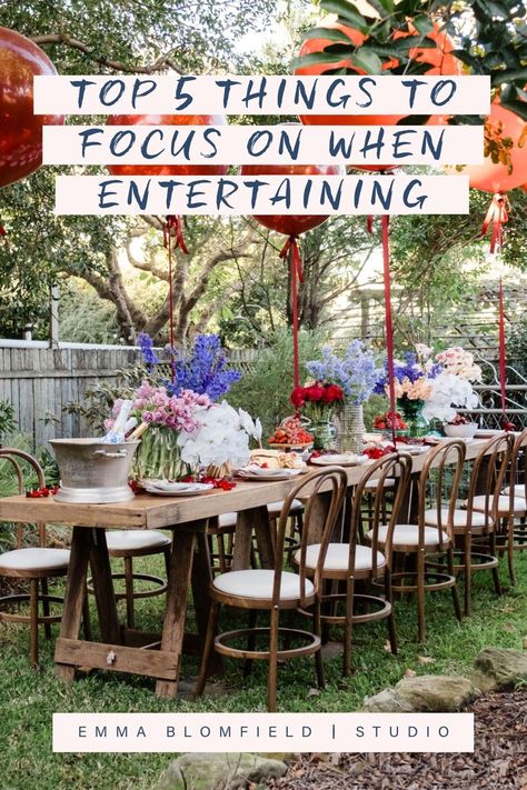 I’m often asked by friends how I host events (relatively) stress-free and how can they replicate some of the things I do at my parties in their own homes. Here are my top five tips for entertaining at home! #entertainingtips #howtoentertainathome #homeeventstyling #hometips How To Get Your House Ready For A Party, Entertaining Friends At Home, Hosting Large Party At Home, How To Host A Party, Hosting A Party At Home, Hosting Era, Christmas Party Friends, Hosting Christmas Party, Entertaining At Home