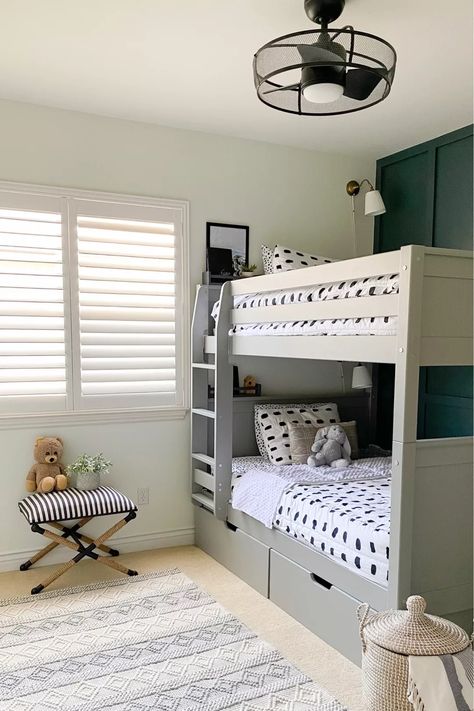 Bunk Bed Rooms Decor, Kids Bunk Bed Rooms, Room With Bunk Beds, Boy And Girl Shared Room, Beddys Bedding, Bunk Beds For Boys Room, Boy And Girl Shared Bedroom, Shared Boys Rooms, Bunk Bed Room