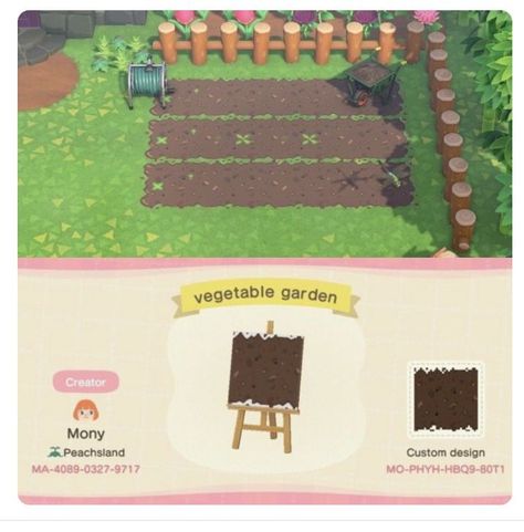 Farm Dirt Path Acnh Code, Dirt Patch Animal Crossing, Dirt Animal Crossing Code, Farm Codes Acnh, Acnh Tips, Stepping Stone Pathway, Acnh Paths, Acnh Cottagecore, Animal Crossing Funny