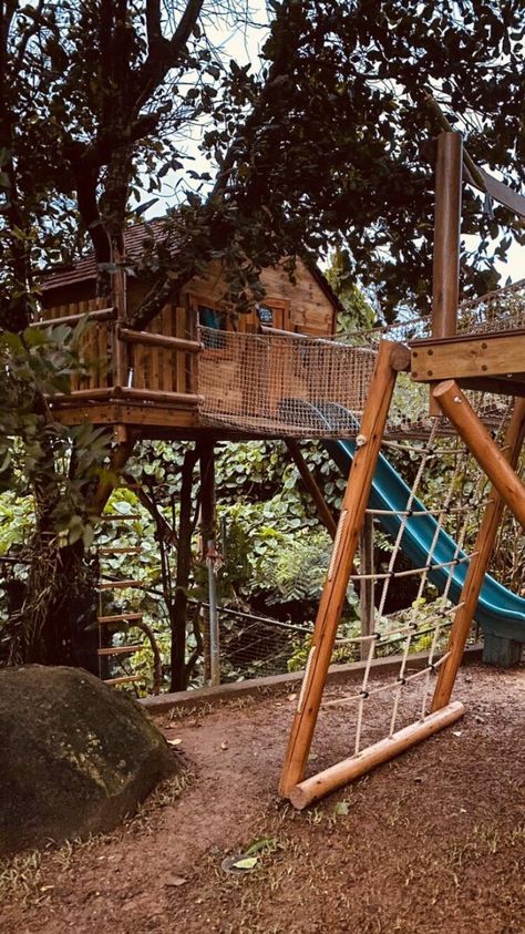 Bespoke Treehouse & Zip Wire Experts Zip Wire, Oak Windows, Cedar Shingle Roof, Climbing Frames, Crows Nest, Tree House Plans, East Grinstead, R Design, Rope Ladder