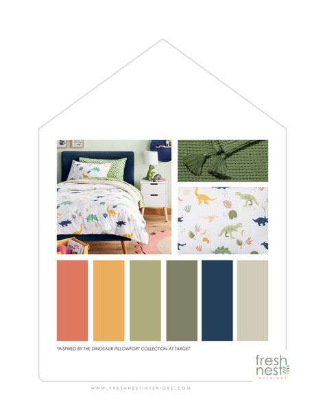 Dinosaur Color Palette, Boys Room Color Palette, Boys Paint Colors Bedroom, Boys Room Green Walls, Kids Room Color Palette, Boys Room Color Scheme, Target Kids Room, Kids Room Colors, Boys Room Paint Ideas