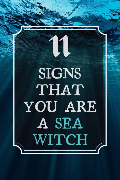 ☽〇☾ Sea Witchcraft, Mermaid Spells, Types Of Witches, Water Spells, Witchcraft 101, Magical Water, The Sea Witch, Witch Spells, Books Inspiration