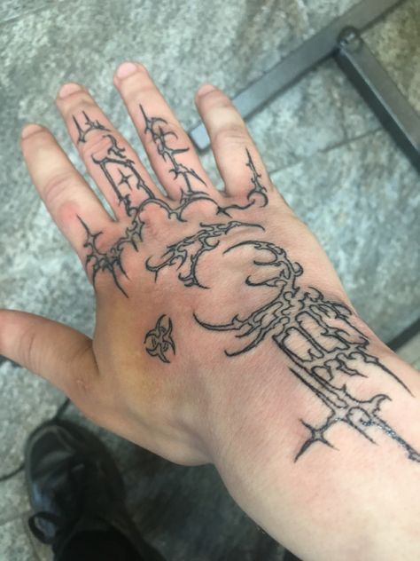 Skull Couple Tattoo, Uv Tattoos, Dark Tattoos, Sigil Tattoo, Sharpie Tattoos, Hand Tats, Clever Tattoos, Tattoo Signs, Fire Tattoo