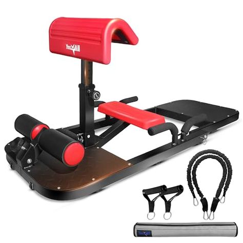 Yes4All Hip Thrust Machine Including Resistance Bands, Glute Machine Sissy Squat Machine, Hip Thrust Bench for Glute Training Glute Machine, Hip Thrust Bench, Hip Thrust Machine, Glute Training, Squat Stands, Squat Machine, Diy Home Gym, Gym At Home, Bulgarian Split Squats