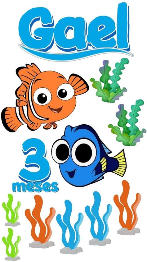 Finding Nemo Cake, Nemo Baby, Nemo Cake, Finding Nemo Birthday, Nemo Party, Nemo Birthday, Creative Arts And Crafts, Paw Patrol Birthday, Teaching Aids