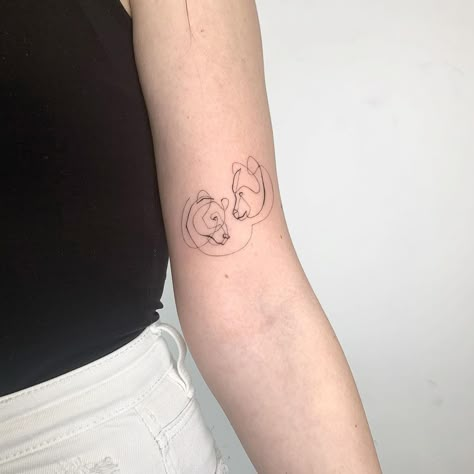 Line Animal Tattoo, Bear Tattoo Fineline, Minimalistic Bear Tattoo, Minimal Bear Tattoo, Animal Lover Tattoo Ideas, Bear Line Tattoo, Line Art Bear Tattoo, Spirit Bear Tattoo, Bear Line Art