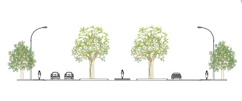 Road cross section with greenary,front sectional deatiling of a road, with greenary detailing in 2d Road Section Architecture, Road Section Urban Design, Street Section, Road Section, Road Drawing, Site Analysis Architecture, Road Pavement, Architecture Thesis, Reptile House