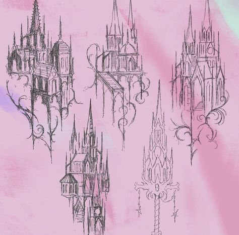 Cathedral Illustration, Cathedral Tattoo, Pinterest Tattoos, Castle Tattoo, Grunge Tattoo, Sigil Tattoo, Cool Tattoo, Gothic Tattoo, Dark Art Tattoo