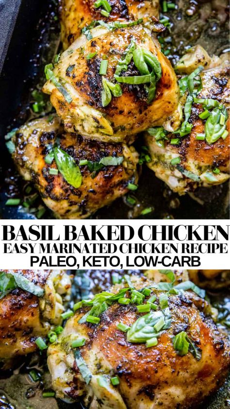 Easy Marinated Chicken, Recipe For Baked Chicken, Healthy Chicken Recipe, Easy Healthy Chicken, Crispy Chicken Recipes, Marinated Chicken Thighs, Paleo Chicken Recipes, Healthy Chicken Recipes Easy, Crispy Baked Chicken