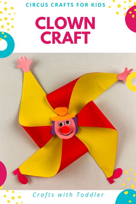 Circus craft ideas for kids | Clown crafts for kids 🤹‍♂️🍿🎪 #clown #clowncostume #clowncraft #circus #circusparty #circusthemeparty #circuscraft #kidscrafts #kidsactivities #toddleractivity #craftsforkids #joker #jokercraft Circus Crafts Preschool Art, Circus Craft Ideas, Circus Themed Crafts For Kids, Carnival Art Projects, Clown Crafts For Kids, Circus Arts And Crafts, Circus Activities For Kids, Carnival Crafts For Kids, Circus Kids Crafts