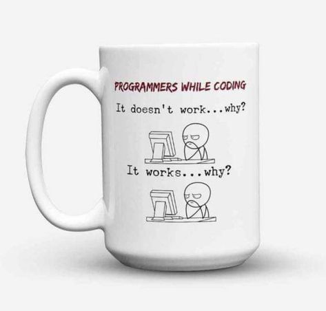 Diy Christmas Gifts For Dad, Computer Nerd Gifts, Anniversary Ideas For Him, Lab Humor, Programming Quote, Mug Ideas, Programmer Jokes, Programming Humor, Grandma Quotes