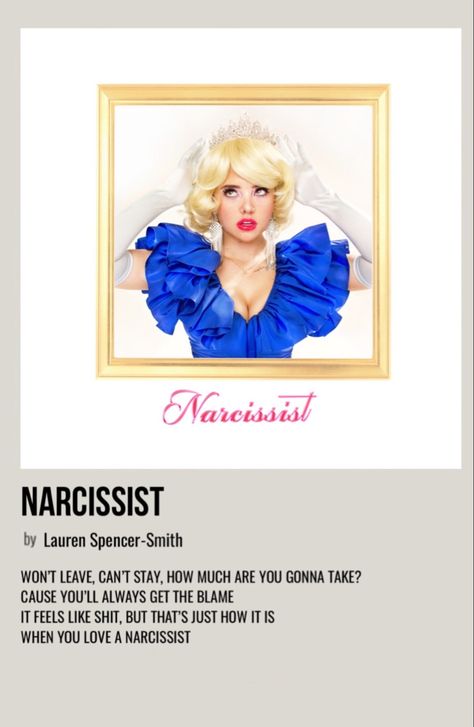 minimal polaroid song poster for narcissist by lauren spencer-smith Lauren Spencer Smith Songs, Lauren Spencer Smith, Song Posters, Spencer Smith, Halloween Wallpaper Backgrounds, Minimalist Posters, Girl Posters, Fan Girl, When You Love