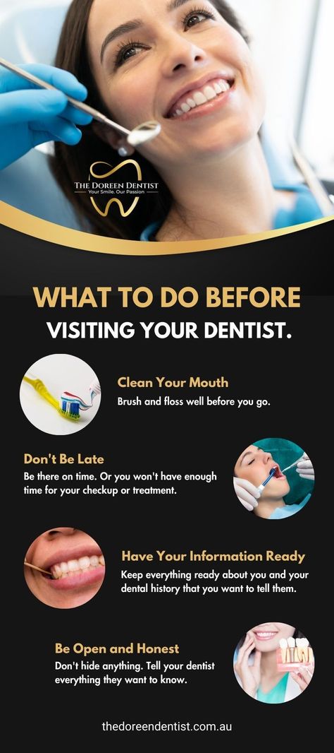 What to do before visiting your dentist by doreen dentist Dentist Advertising, Dentist Marketing Ideas, Dentist Ideas, Dentist Marketing, Dental Advertising, Dental Posts, Dental Posters, Dental Videos, Dental Office Decor