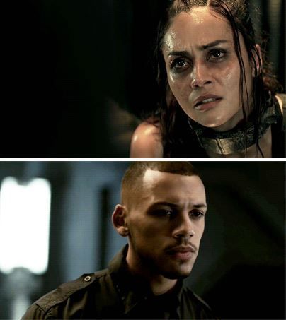 Raven and Shaw #The100 #5x05 The 100 Raven, The 100 Characters, The Hundreds, Movies Showing, The 100, How To Look Better, Tv Shows, Actors