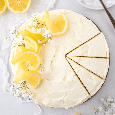 Lemon Layer Cake (3 Layer Cake Recipe!) | The First Year Candied Lemon Cake, Lemon Cake Decoration, Mango Photo, Strawberry Beer, Lemon Garnish, Lemon Birthday Cakes, For The Love Of Lemons, Vintage Lemonade, Lemon Layer Cake