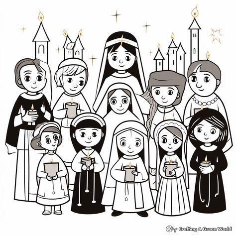 All Saints Day Coloring Pages - Free & Printable! All Saints Day Coloring Pages, All Saints Day Coloring Pages Free, Saint Coloring Pages Free Printable, Free All Saints Day Printables, Saint Coloring Pages, All Saints Day Crafts For Kids, All Saints Day Crafts, All Saints Day Activities For Kids, Catholic Saints For Kids