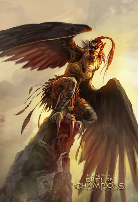 Sahaar harpy | Might and Magic Wiki | Fandom Greek Creatures, Pale Face, Greek And Roman Mythology, Roman Mythology, Dnd Art, Mythological Creatures, Anatomy Art, Fantastic Beasts, Dnd Characters