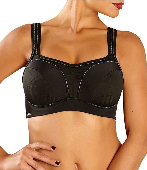 Chantelle High Impact Sports Bra Chantelle Bras, Best Sports Bras, Underwire Sports Bras, Convertible Bra, High Impact Sports Bra, Big Bust, Lululemon Sports Bra, Sport Bh, Black Sports Bra