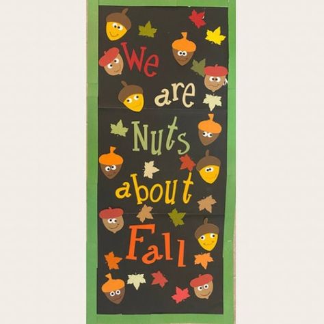 Teachers School Classroom Door Decoration/we Are Nuts About Fall/ Autumn /acorns/cardstock/cutouts - Etsy Fall Classroom Door, Class Door Decorations, Preschool Door, October Bulletin Boards, Fall Classroom Decorations, Infant Classroom, School Door Decorations, Preschool Bulletin, Preschool Bulletin Boards