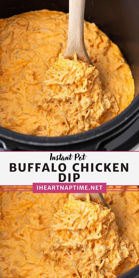 Spicy Chicken Dip, Buffalo Chicken Dip Easy Recipes, Buffalo Chicken Wing Dip, Wing Flavors, Crockpot Shredded Chicken, Spicy Buffalo Chicken Dip, Instant Pot Buffalo Chicken, Chicken Wing Dip, Healthy Buffalo Chicken Dip