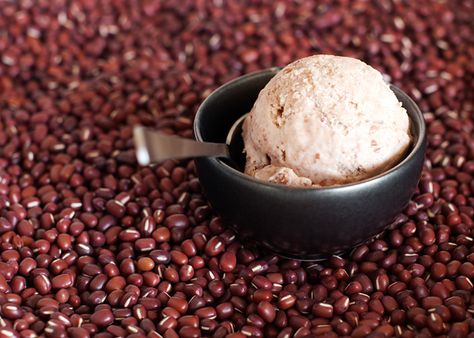 Red Bean Ice Cream Recipe, Azuki Bean Recipes, Healthy Ice Cream Recipes, Bean Ice Cream, Adzuki Beans, Food Network Canada, Yummy Ice Cream, Red Bean, Ice Cream Recipe