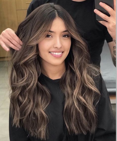 Boliage Hair, Highlights Brown Hair Balayage, Light Brunette Hair, Rambut Brunette, Ash Brown Hair Color, Brown Hair Color Ideas, Black Hair Balayage, Quotes Celebrities, Ash Brown Hair