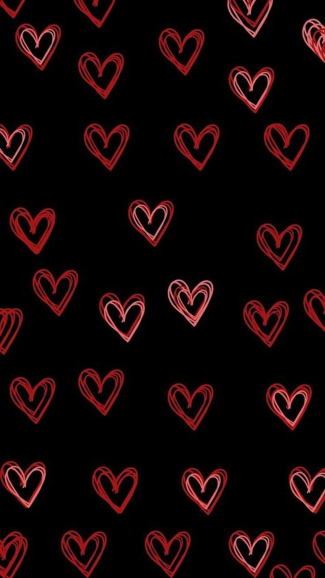 Cute Look Screen Wallpaper, Red Love Aesthetic Wallpaper, Black And Red Wallpaper Aesthetic, Red And Black Wallpaper Aesthetic, Red Heart Aesthetic, Red Hearts Wallpaper, Red Hearts Background, Red Heart Wallpaper, Iphone Wallpaper Violet