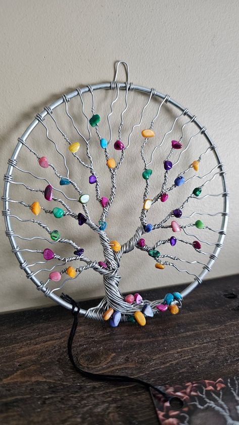 Discover the graceful beauty of autumn with this charming 5.5-inch wire tree of life sculpture, meticulously crafted from steel wire and adorned delicately with shimmering mother of pearl beads. This miniature tree captures the essence of fall, with its barren branches elegantly adorned in beads that mimic the scattered leaves of autumn. Unlike traditional wire trees, the mother of pearl beads on this sculpture are artfully arranged to evoke the organic randomness of nature, creating a mesmerizi Tree Of Life Sculpture, Wire Tree Of Life, Gratitude Journal Printable, Wire Tree Sculpture, Wire Trees, Miniature Trees, Wire Tree, Stone Pictures, Journal Printable