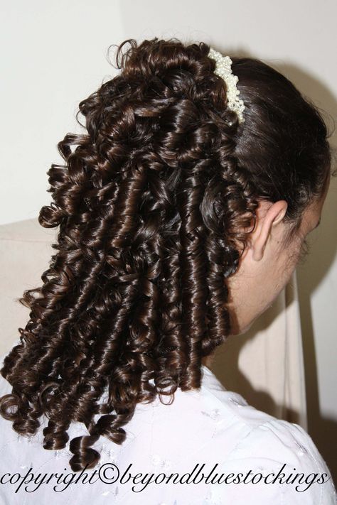 Ringlet curl hair style. Rag Curls, Roll Hair, Long Natural Curly Hair, Edwardian Hairstyles, Victorian Hairstyles, Curly Hair Care, Perfect Curls, Dream Hair, Long Curly Hair