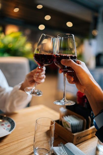 Photo closeup vertical shot of loving ma... | Premium Photo #Freepik #photo #couple-dinner #wine-cheers #drink-wine #dating Sitting At Table, Loving Man, Wine Cellar Design, Cellar Design, Restaurant Photos, Bar Design Restaurant, Wine Collection, Wine Festival, Wine Enthusiast