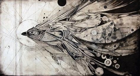 supersonic electronic / art David Hale. #illustration David Hale Tattoo, David Hale, Tattoo Feather, Ghost In The Machine, Raven Tattoo, Feather Tattoos, Electronic Art, Art And Illustration, Design Graphique