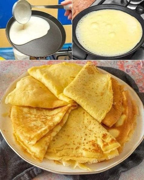 Crepes Nutella, Sweet Crepes Recipe, Homemade Crepes, Chicken Strip Recipes, Easy Crepe Recipe, Nutella Crepes, Sweet Crepes, Grandma Cooking, Breakfast Ingredients