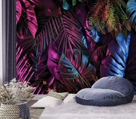 This Wallpaper item by GreenWallpaper has 67 favorites from Etsy shoppers. Ships from Poland. Listed on Jun 5, 2024 Bathroom Towels Display, Wallpaper Jungle, Wallpaper Room, Rustic Farmhouse Bathroom, Farmhouse Bathroom Remodel, Neon Jungle, Black Licorice, Jungle Wallpaper, Removable Wall Murals