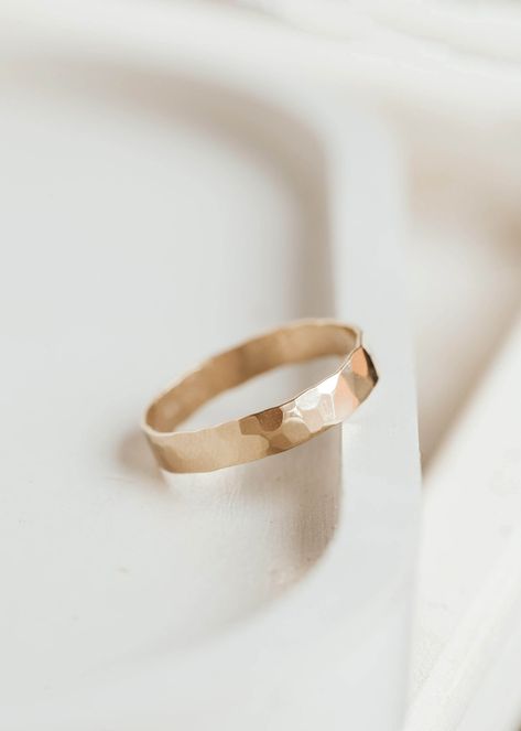 Flat Engagement Rings, Confetti Ring, Everyday Wear Jewelry, Family Rings, Jewelry Photoshoot, Everyday Ring, Hammered Band, Everyday Rings, Bar Bracelets