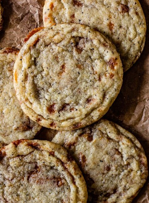 Sarah Keiffer Cookies, Cookbook Inspiration, Savory Cookies, Chocolate Sugar Cookie Recipe, Caramelized White Chocolate, Seasonal Baking, Sugar Cookie Recipe Easy, Chocolate Sugar Cookies, Chewy Sugar Cookies