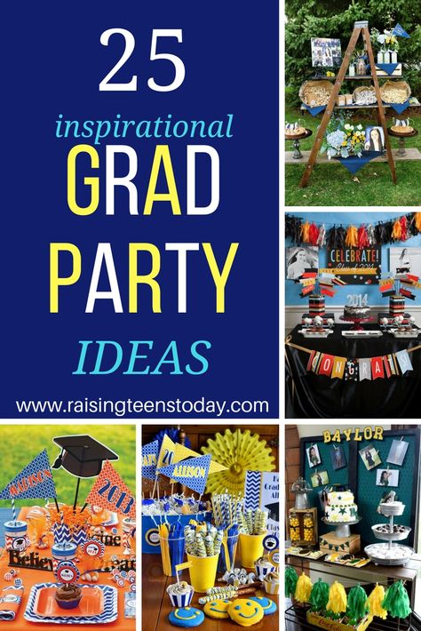 Graduation Party Ideas High School Boys, Graduation Party Ideas For Boys, Graduation Party Ideas High School, Boys High School Graduation Party, Boys Graduation Party, Graduation Party Inspiration, Grad Party Ideas, Grad Party Theme, High School Graduation Party Decorations