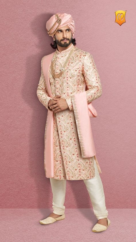 If you thought beige is the only colour meant for grooms then you’re in for a surprise. Selecting the perfect sherwani for your wedding becomes easier than ever because Manyavar brings you an array of designs and colours to choose from! Designer Sherwani For Men, Groom Indian Wedding Outfits, Indian Wedding Suits Men, Men Sherwani, Indian Groom Dress, Sherwani For Men Wedding, Wedding Kurta For Men, Groom Dress Men, Wedding Outfits For Groom