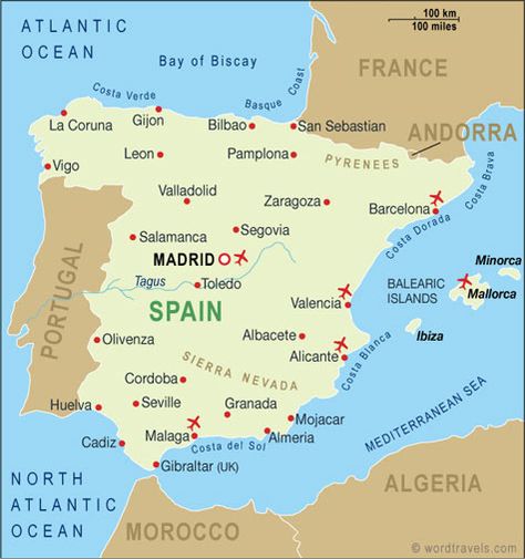 Spain- I want to visit both Madrid and Barcelona Things To Do In Spain, Spain Country, Spain Map, Salamanca Spain, Portugal Map, Kids Travel Journal, Map Of Spain, Trip To Spain, Spain Tour