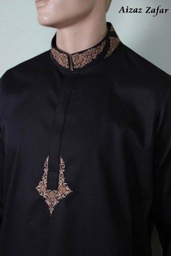 Eid Ul Azha, Beautiful Neck, Men Kurta, Border Designs, Quality Fabric, Embroidery, Collar, High Quality, Fabric