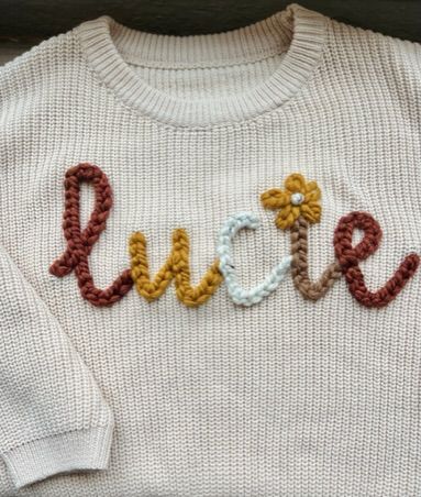 Laguna Niguel California, Baby Name Sweater, Name Sweater, Personalized Sweater, Custom Baby Gifts, Laguna Niguel, Embroidery Sweater, Baby Brother, Boys Sweaters